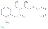 1-Piperidineacetamide, N-ethyl-2-methyl-N-(1-methyl-2-phenoxyethyl)-, hydrochloride (1:1)