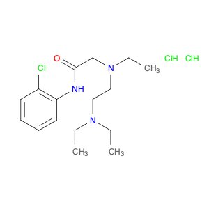 Acetamide,N-(2-chlorophenyl)-2-[[2-(diethylamino)ethyl]ethylamino]-, hydrochloride (1:2)