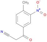 Benzenepropanenitrile, 4-methyl-3-nitro-β-oxo-