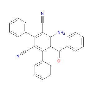 [1,1':3',1''-Terphenyl]-2',4'-dicarbonitrile, 5'-amino-6'-benzoyl-