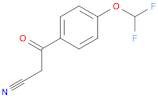 Benzenepropanenitrile, 4-(difluoromethoxy)-β-oxo-