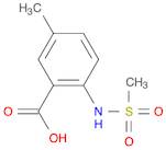 Benzoic acid, 5-methyl-2-[(methylsulfonyl)amino]-