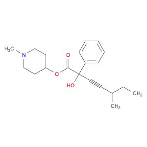 Benzeneacetic acid, α-hydroxy-α-(3-methyl-1-pentyn-1-yl)-, 1-methyl-4-piperidinyl ester