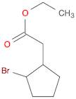 Cyclopentaneacetic acid, 2-bromo-, ethyl ester