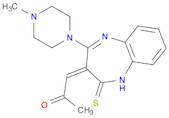 2-Propanone, 1-[4,5-dihydro-2-(4-methyl-1-piperazinyl)-4-thioxo-3H-1,5-benzodiazepin-3-ylidene]-, …