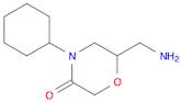 3-MORPHOLINONE, 6-(AMINOMETHYL)-4-CYCLOHEXYL-