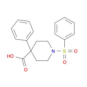 1-(benzenesulfonyl)-4-phenylpiperidine-4-carboxylic acid