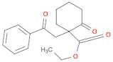 Cyclohexanecarboxylic acid, 2-oxo-1-(2-oxo-2-phenylethyl)-, ethyl ester