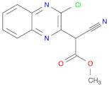 2-Quinoxalineacetic acid, 3-chloro-α-cyano-, methyl ester