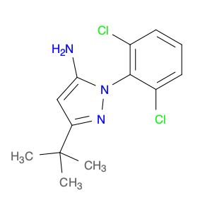 1H-Pyrazol-5-amine, 1-(2,6-dichlorophenyl)-3-(1,1-dimethylethyl)-