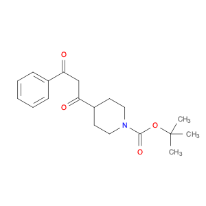 1-Piperidinecarboxylic acid, 4-(1,3-dioxo-3-phenylpropyl)-, 1,1-dimethylethyl ester