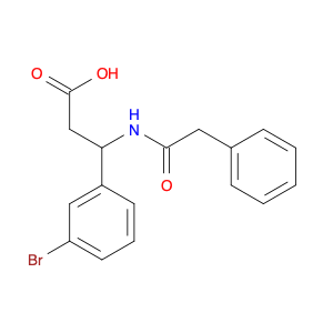 Benzenepropanoic acid, 3-bromo-β-[(2-phenylacetyl)amino]-