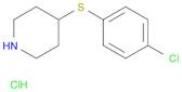 Piperidine, 4-[(4-chlorophenyl)thio]-, hydrochloride (1:1)