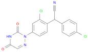 Benzeneacetonitrile, 2-chloro-α-(4-chlorophenyl)-4-(4,5-dihydro-3,5-dioxo-1,2,4-triazin-2(3H)-yl)-