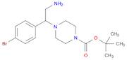 1-Piperazinecarboxylic acid, 4-[2-amino-1-(4-bromophenyl)ethyl]-, 1,1-dimethylethyl ester