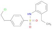 Benzenesulfonamide, 4-(2-chloroethyl)-N-(2-ethylphenyl)-