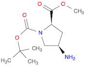 1,2-Pyrrolidinedicarboxylic acid, 4-amino-, 1-(1,1-dimethylethyl) 2-methyl ester, (2R,4R)-rel-