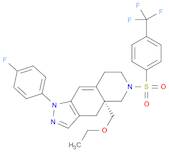 1H-Pyrazolo[3,4-g]isoquinoline, 4a-(ethoxymethyl)-1-(4-fluorophenyl)-4,4a,5,6,7,8-hexahydro-6-[[...