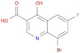 3-Quinolinecarboxylic acid, 8-bromo-6-fluoro-4-hydroxy-