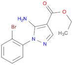 1H-Pyrazole-4-carboxylic acid, 5-amino-1-(2-bromophenyl)-, ethyl ester