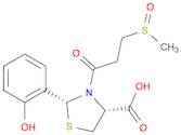 4-Thiazolidinecarboxylic acid, 2-(2-hydroxyphenyl)-3-[3-(methylsulfinyl)-1-oxopropyl]-, (2R,4R)-