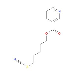 3-Pyridinecarboxylic acid, 5-thiocyanatopentyl ester