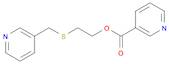 3-Pyridinecarboxylic acid, 2-[(3-pyridinylmethyl)thio]ethyl ester