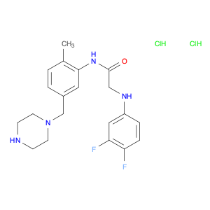 Acetamide, 2-[(3,4-difluorophenyl)amino]-N-[2-methyl-5-(1-piperazinylmethyl)phenyl]-, hydrochlorid…