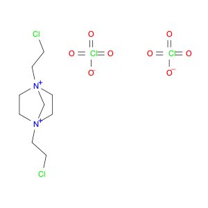 1,4-Diazoniabicyclo[2.2.1]heptane, 1,4-bis(2-chloroethyl)-, perchlorate (1:2)
