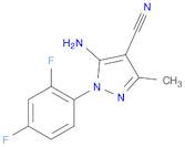 1H-Pyrazole-4-carbonitrile, 5-amino-1-(2,4-difluorophenyl)-3-methyl-