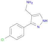 1H-Pyrazole-4-methanamine, 3-(4-chlorophenyl)-