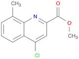 2-Quinolinecarboxylic acid, 4-chloro-8-methyl-, methyl ester