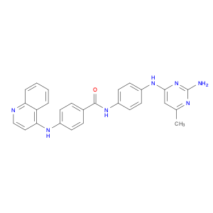 Benzamide, N-[4-[(2-amino-6-methyl-4-pyrimidinyl)amino]phenyl]-4-(4-quinolinylamino)-