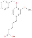 2,4-Pentadienoic acid, 5-[3-methoxy-4-(phenylmethoxy)phenyl]-