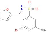 Benzenesulfonamide, 3-bromo-N-(2-furanylmethyl)-5-methyl-