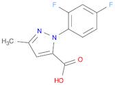 1H-Pyrazole-5-carboxylic acid, 1-(2,4-difluorophenyl)-3-methyl-