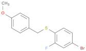 Benzene, 4-bromo-2-fluoro-1-[[(4-methoxyphenyl)methyl]thio]-