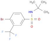 Benzenesulfonamide, 4-bromo-N-(1,1-dimethylethyl)-3-(trifluoromethyl)-