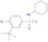 Benzenesulfonamide, 4-bromo-N-cyclohexyl-3-(trifluoromethyl)-