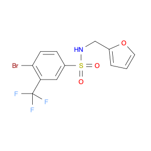 Benzenesulfonamide, 4-bromo-N-(2-furanylmethyl)-3-(trifluoromethyl)-