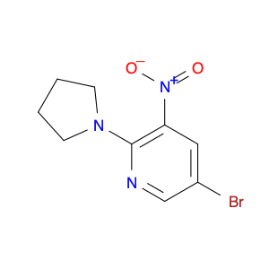 Pyridine, 5-bromo-3-nitro-2-(1-pyrrolidinyl)-