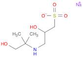 1-Propanesulfonic acid, 2-hydroxy-3-[(2-hydroxy-1,1-dimethylethyl)amino]-, sodium salt (1:1)