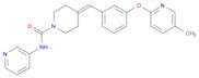 1-Piperidinecarboxamide, 4-[[3-[(5-methyl-2-pyridinyl)oxy]phenyl]methylene]-N-3-pyridinyl-