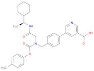 3-Pyridinecarboxylic acid, 5-[4-[[[2-[[(1S)-1-cyclohexylethyl]amino]-2-oxoethyl][(4-methylphenoxy)…