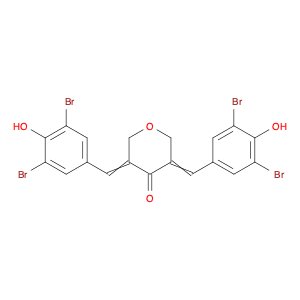 3,5-Bis[(3,5-dibromo-4-hydroxyphenyl)methylene]tetrahydro-4H-pyran-4-one