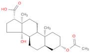 Androstane-17-carboxylic acid, 3-(acetyloxy)-14-hydroxy-, (3β,5β,14β,17β)- (9CI)