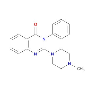 4(3H)-Quinazolinone, 2-(4-methyl-1-piperazinyl)-3-phenyl-