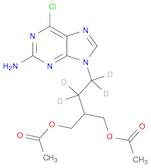 1,3-Propanediol, 2-[2-(2-amino-6-chloro-9H-purin-9-yl)ethyl-1,1,2,2-d4]-, 1,3-diacetate