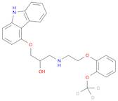 2-Propanol, 1-(9H-carbazol-4-yloxy)-3-[[2-[2-(methoxy-d3)phenoxy]ethyl]amino]-