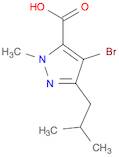 1H-Pyrazole-5-carboxylic acid, 4-bromo-1-methyl-3-(2-methylpropyl)-